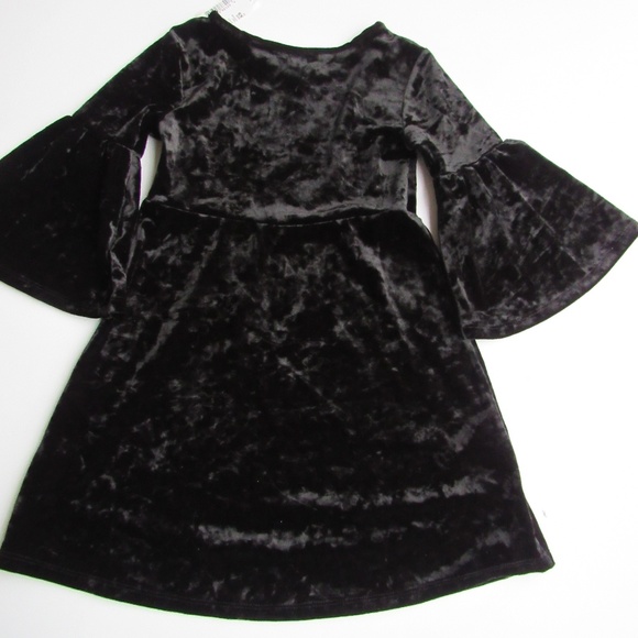Bell Sleeved Black Dress by Children's Place - Picture 4 of 5